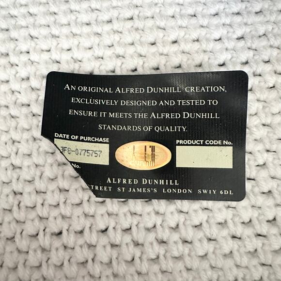 Dunhill Authentic Vintage Brown Grey Coated Canvas Weekender Bag Plaid Lining - Picture 14 of 14